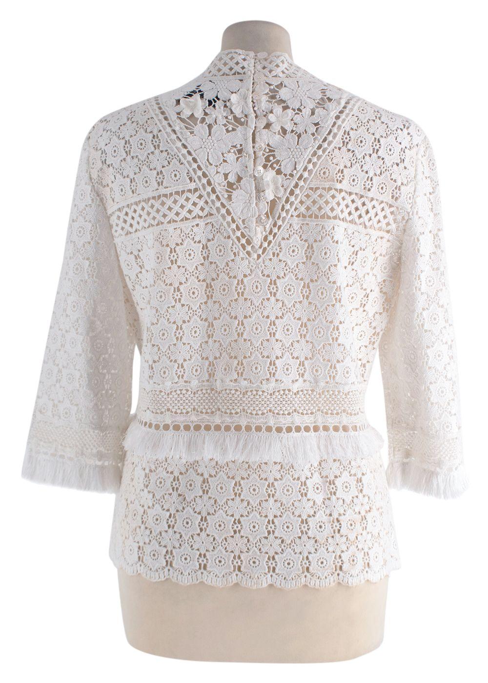 Sea New York Crochet Tassel Top