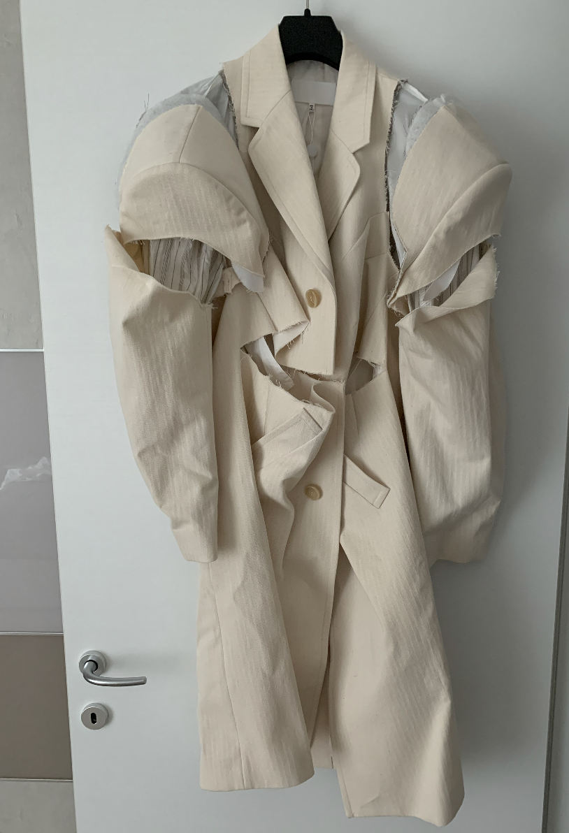 Maison Martin Margiela Deconstructed Cotton Trench Coat