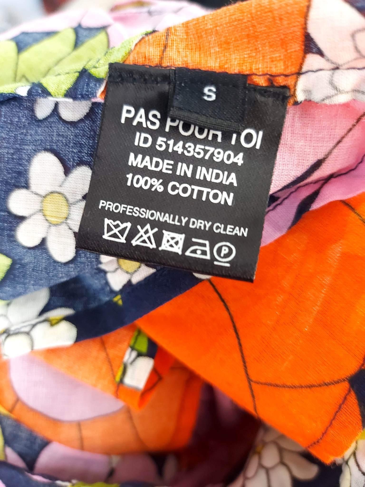 Multicoloured Floral Print Mini Skirt