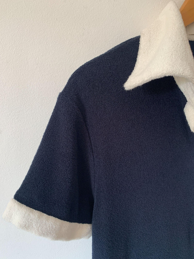 Giuliva Heritage Navy Towelling Dress