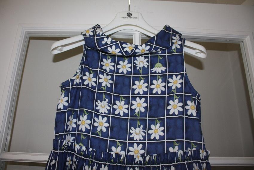 Monnalisa Blue Daisy Dress