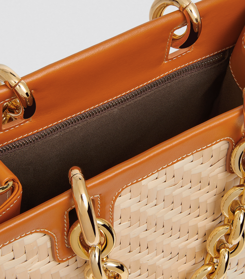 Rodo Beverly Wicker Tote Bag