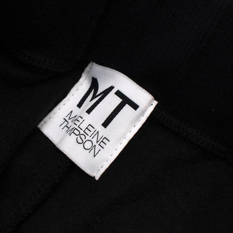 Madeleine Thompson Black & Leopard Cotton Joggers