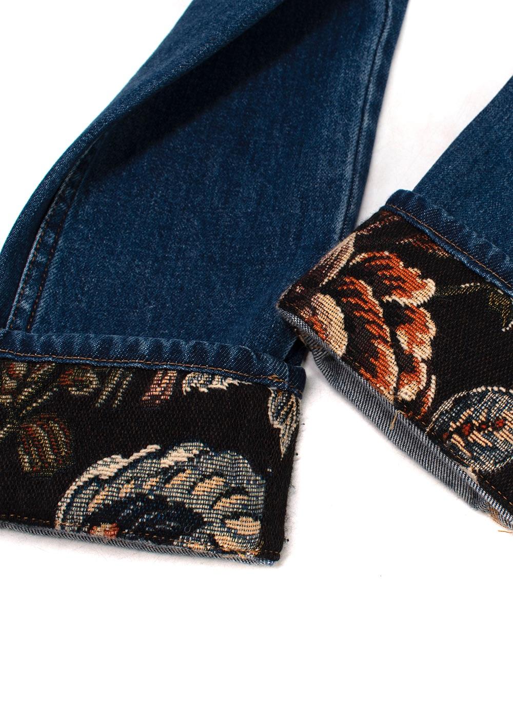Stella McCartney Embroidered Hem Boyfriend Jeans