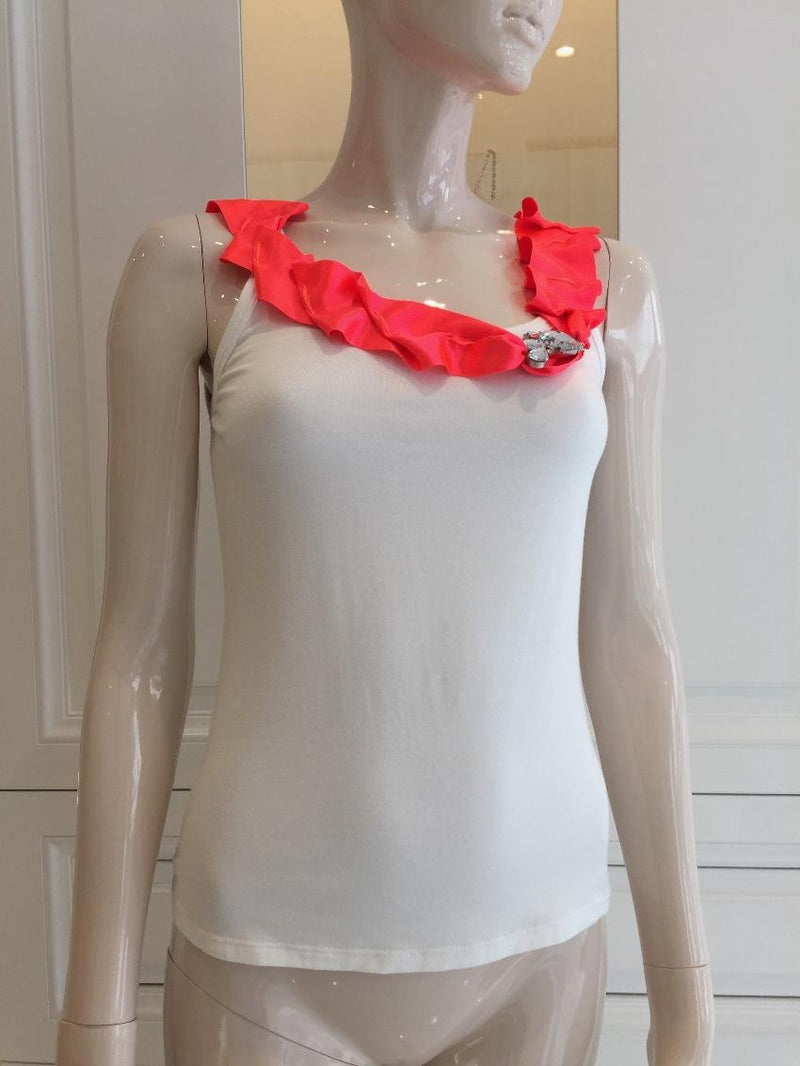 Blumarine Ribbon Vest Top