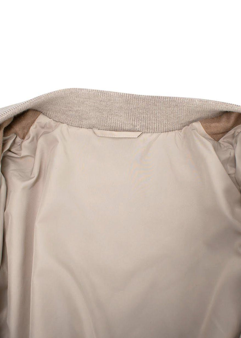 Eleventy Varsity ribbed-trim regular-fit wool jacket