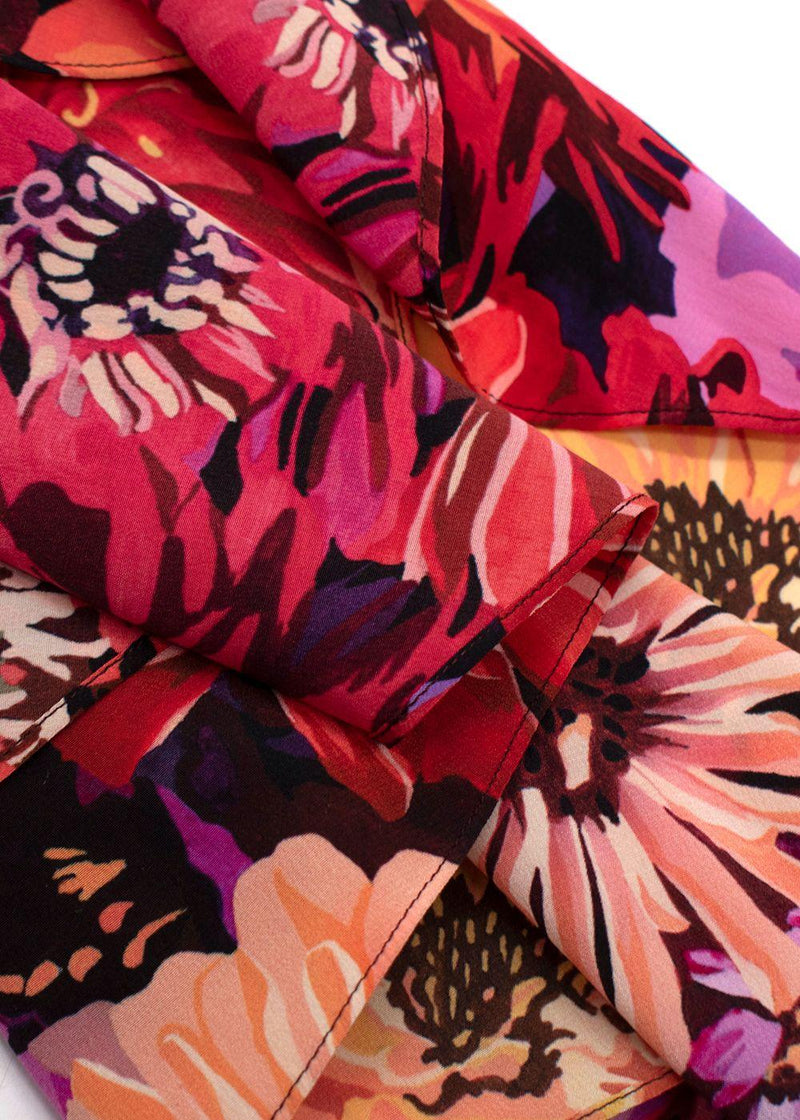 Stella McCartney Floral-Print Silk Crepe De Chine Midi Dress