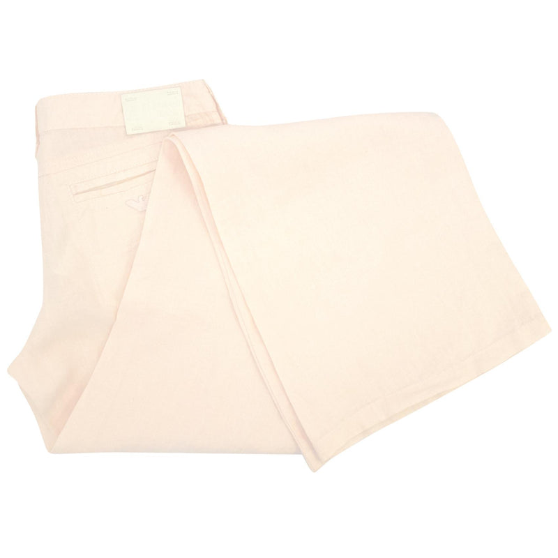Armani Pale Pink Linen Wide Length Trousers