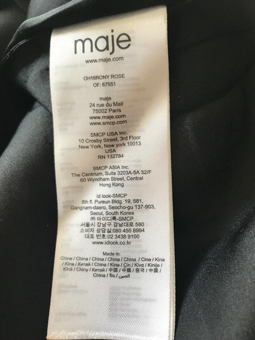 Maje Rose Gold Lurex Knit Rony Mini Dress