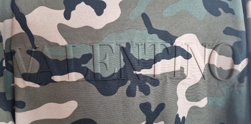 Valentino Camo Print T-Shirt