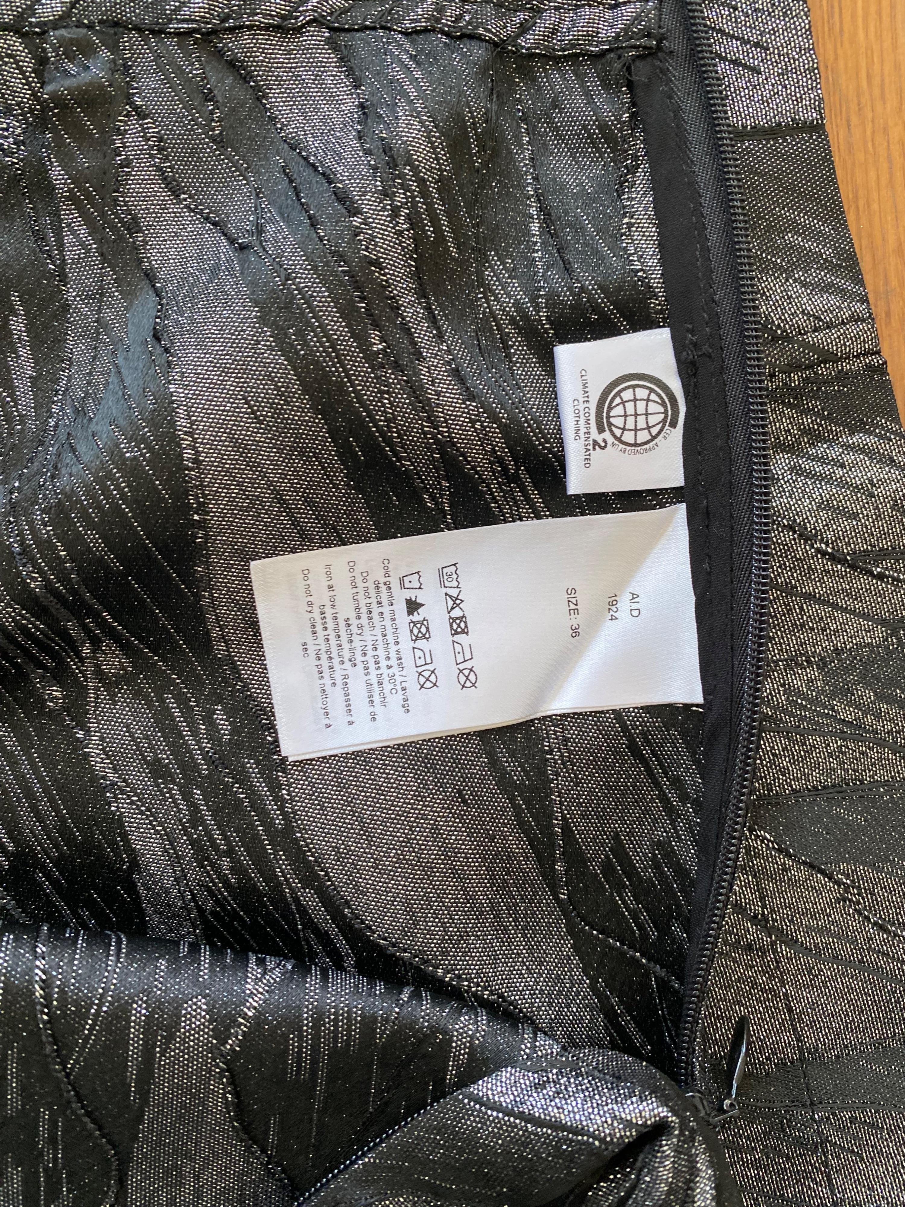 Ganni Metalic Printed Mini Skirt