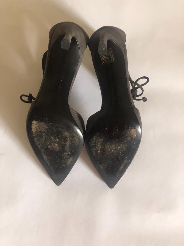 Stuart Weitzman Suede Lace-Up Sandals