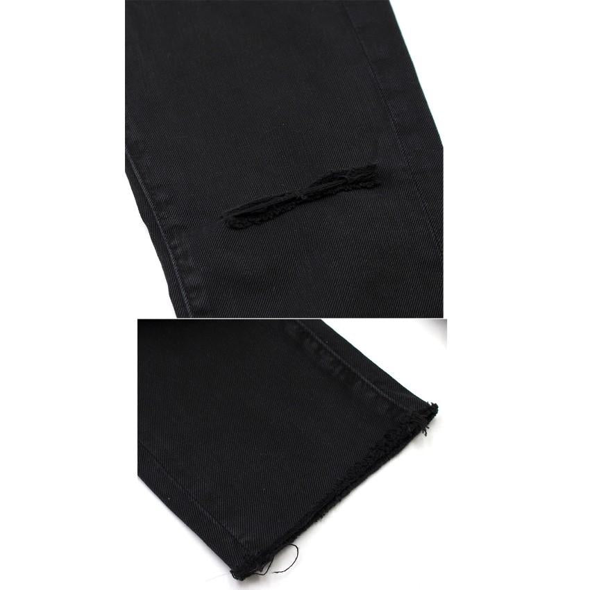 IRO Jarod Ajuste Distressed Black Jeans