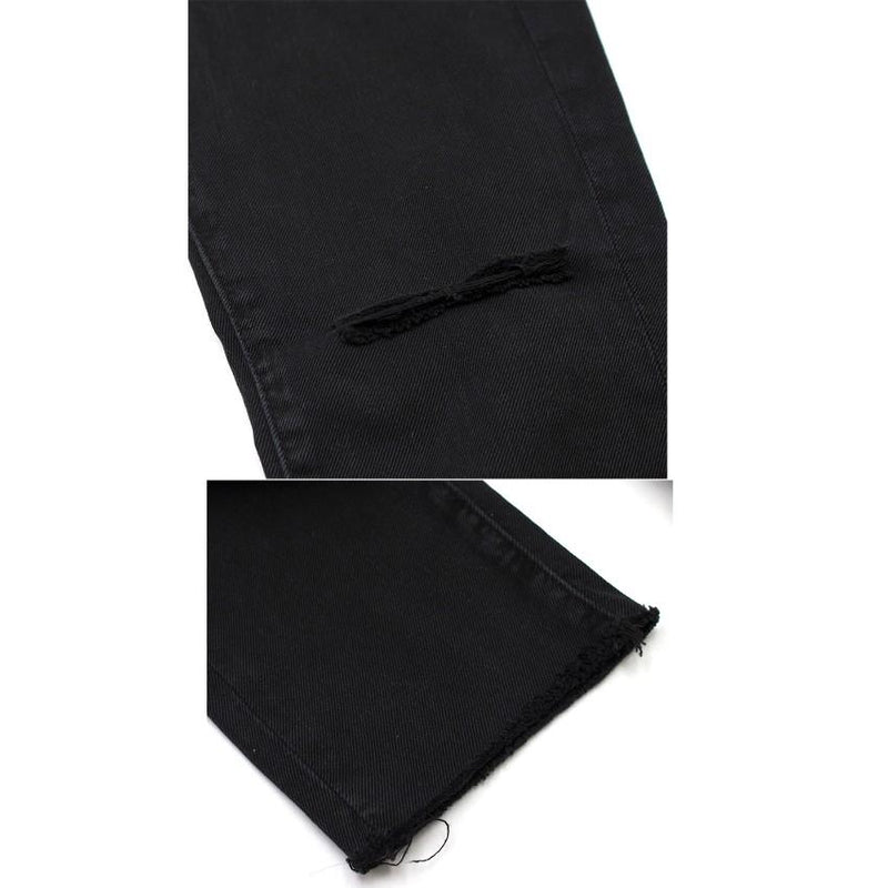 IRO Jarod Ajuste Distressed Black Jeans