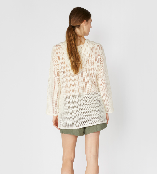 Albus Lumen Creme Aziza Crochet Top