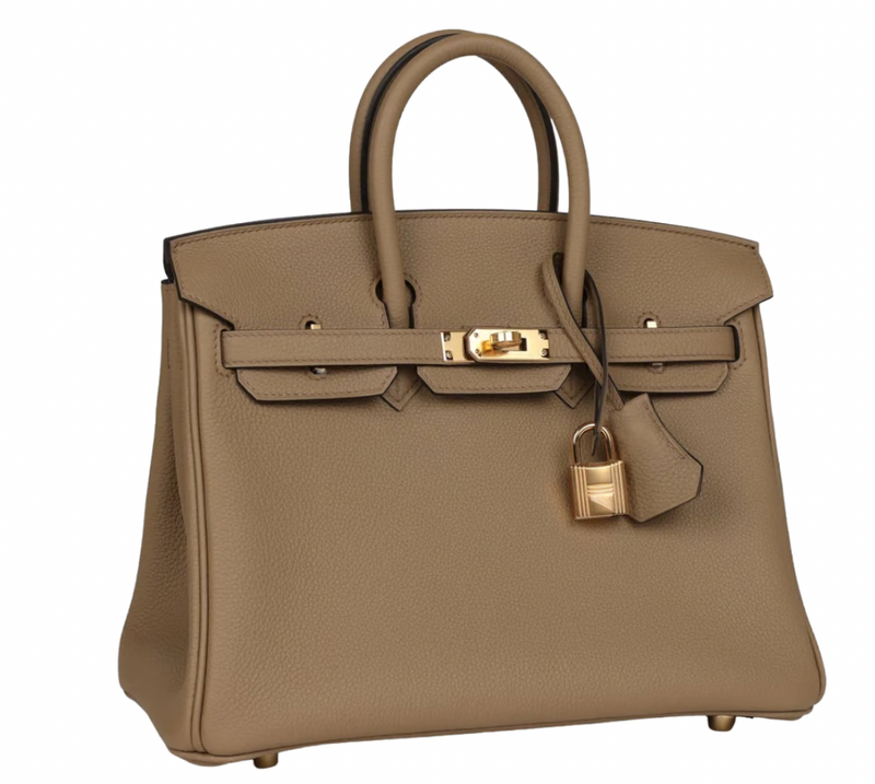 Togo Beige Marfa 25cm Birkin with  Gold Hardware