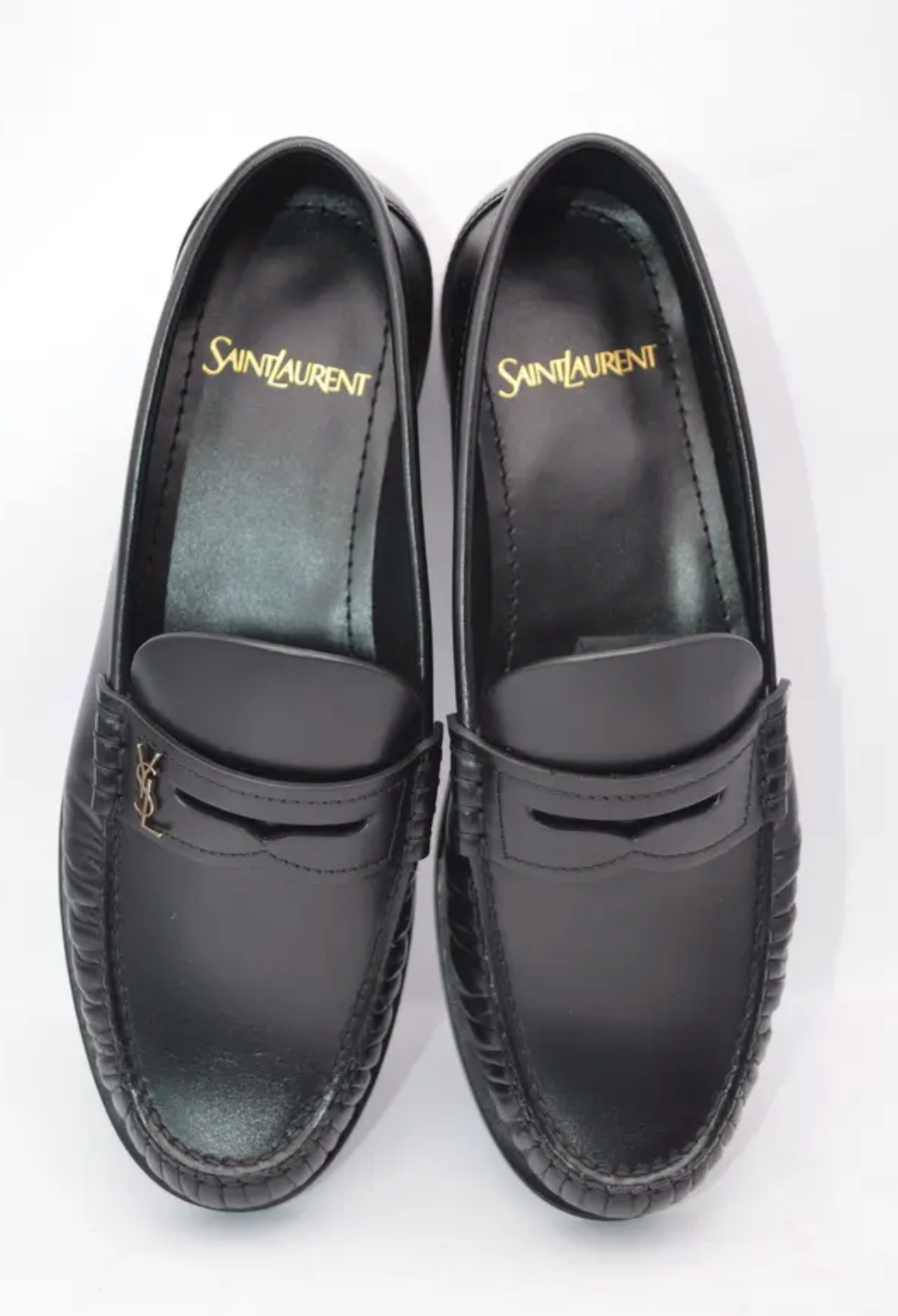 Saint Laurent Black Moccasins