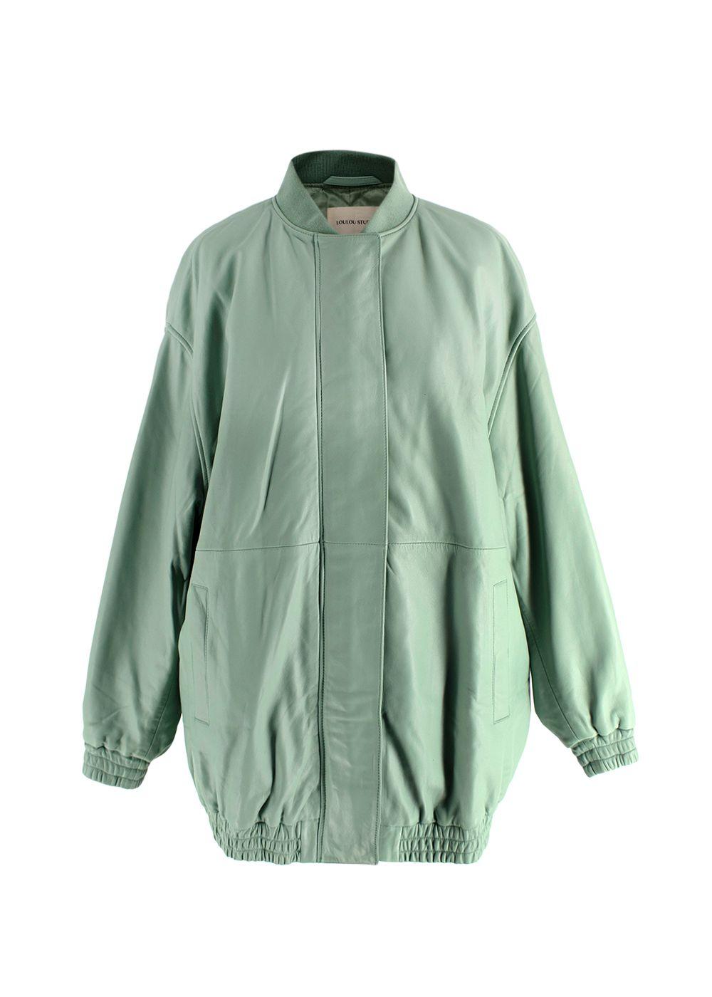Lou Lou Brava Oversized Leather Bomber Jacket