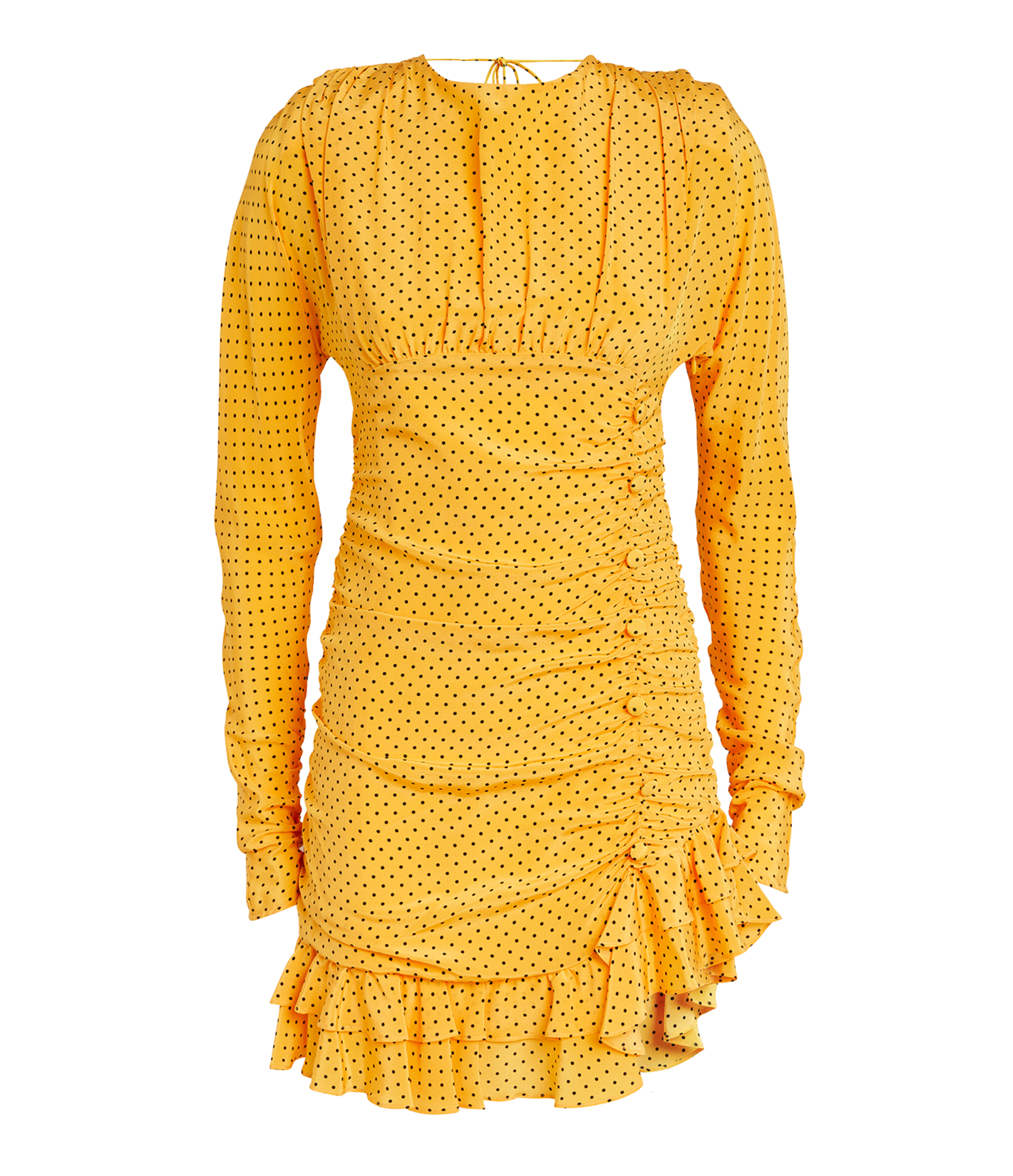 Alessandra Rich  Polka-dot Ruffled Minidress