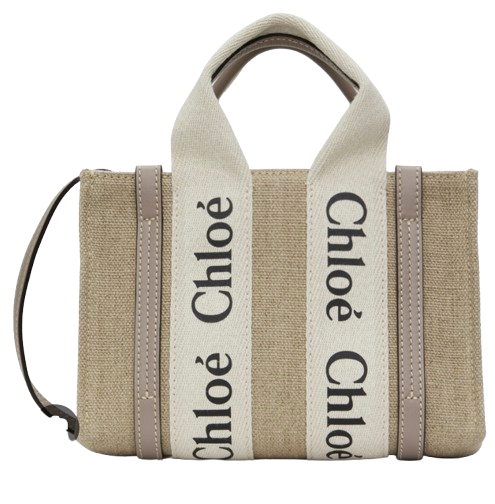 Beige Mini Woody Bag