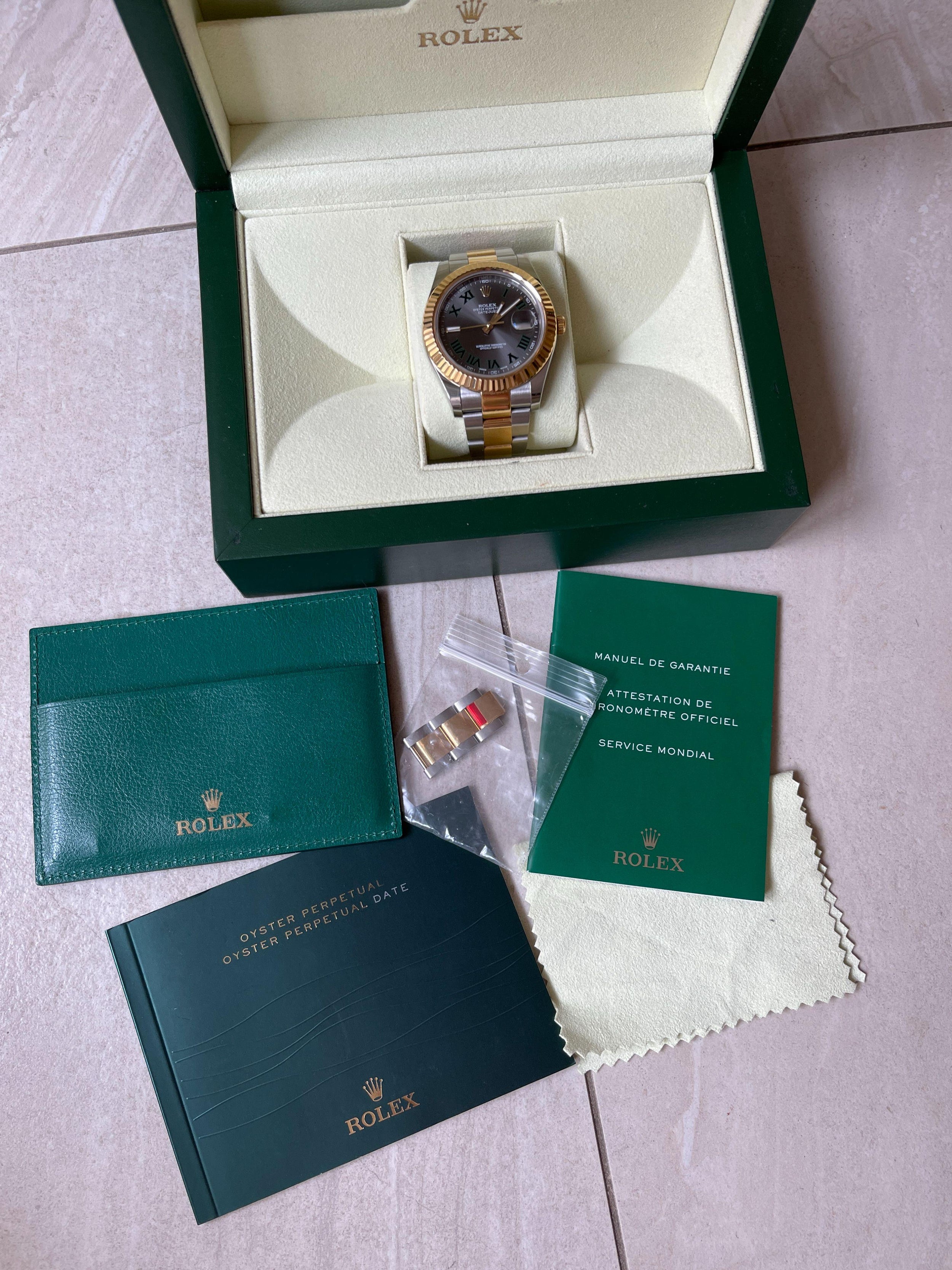 Rolex Wimbeldon Edition Oyster Steel Datejust 41