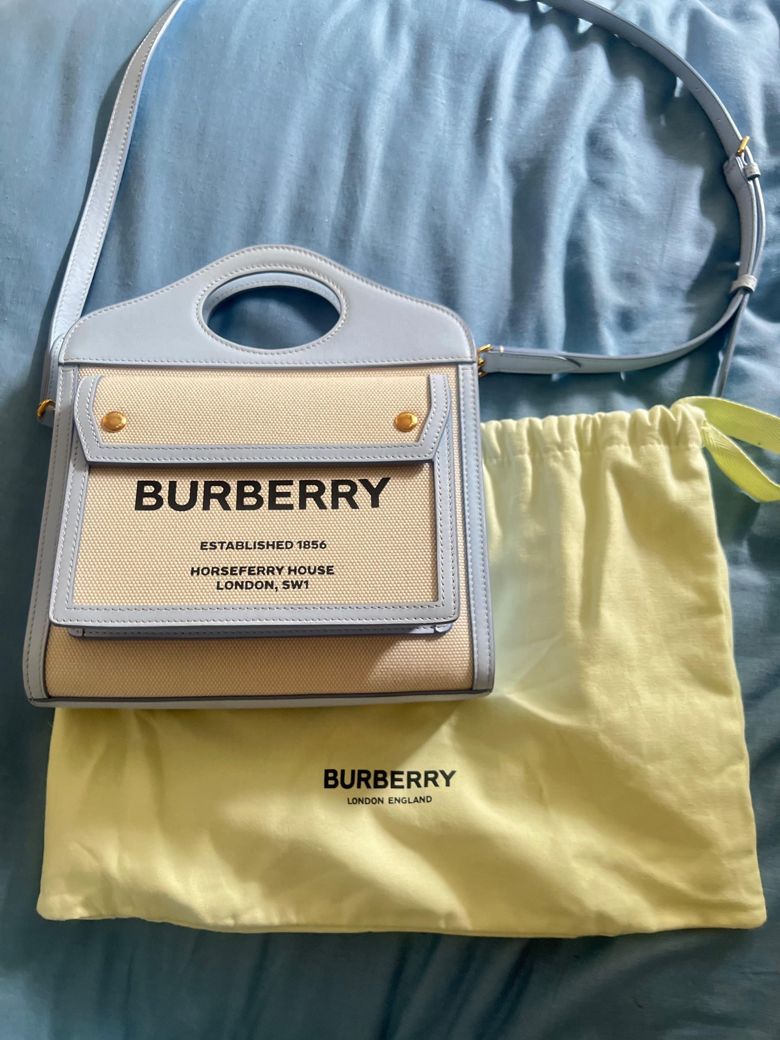 Burberry Blue Pocket Bag