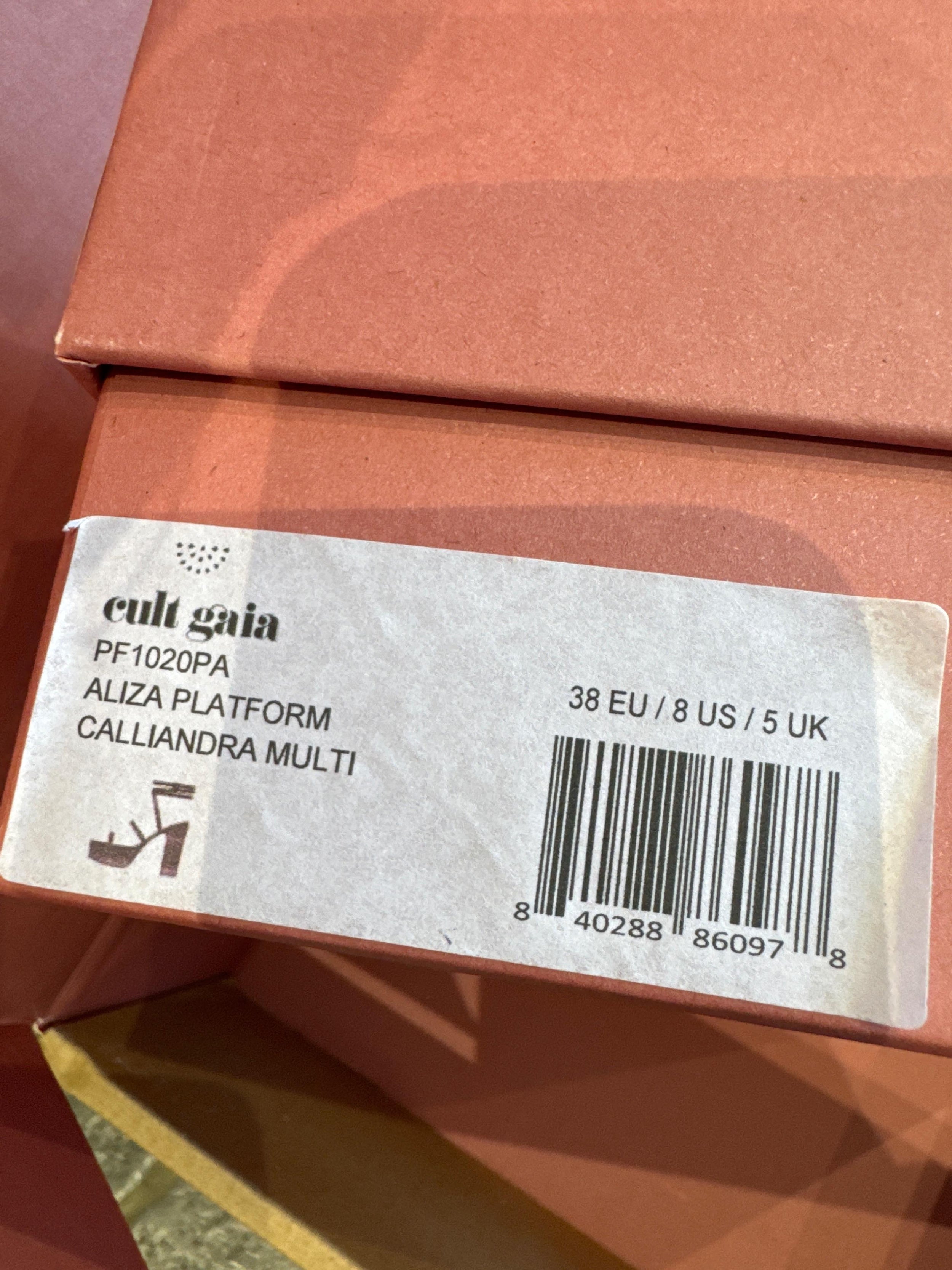 Cult Gaia Pink Aliza Platform Heels
