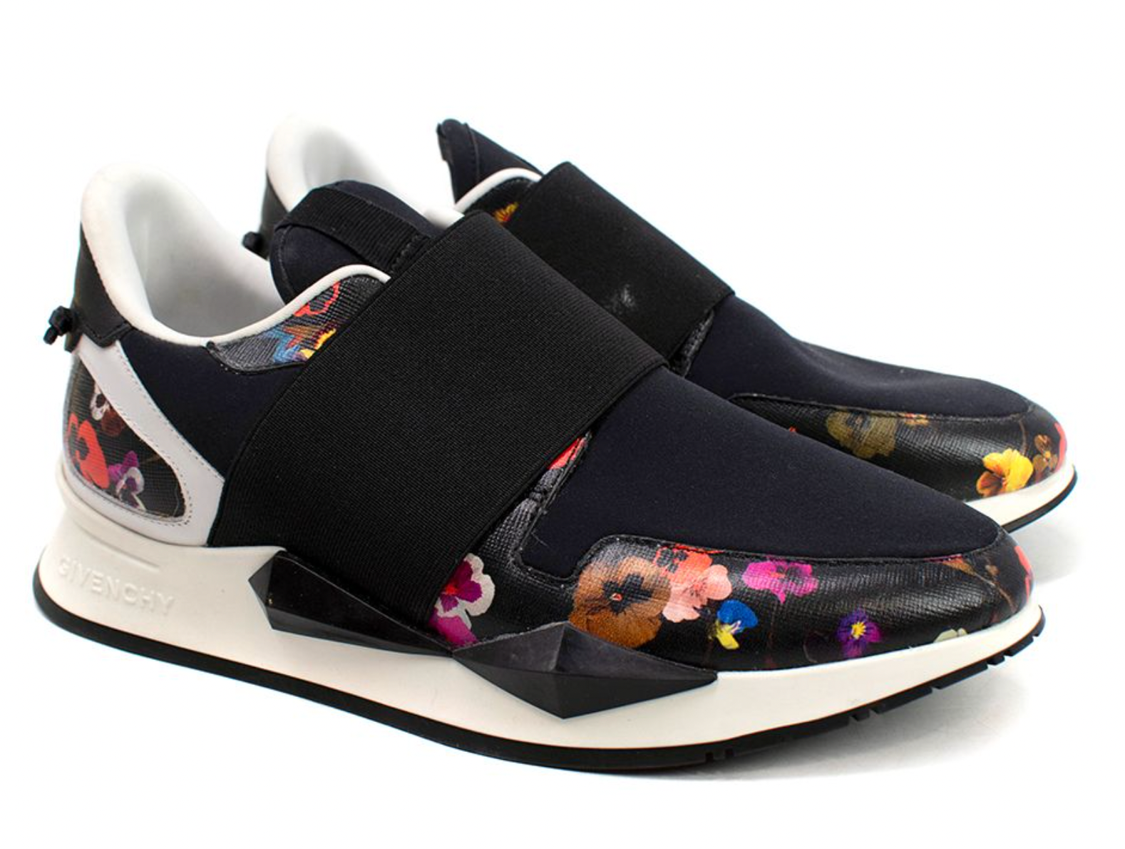 Givenchy Black Floral Runner Sneakers
