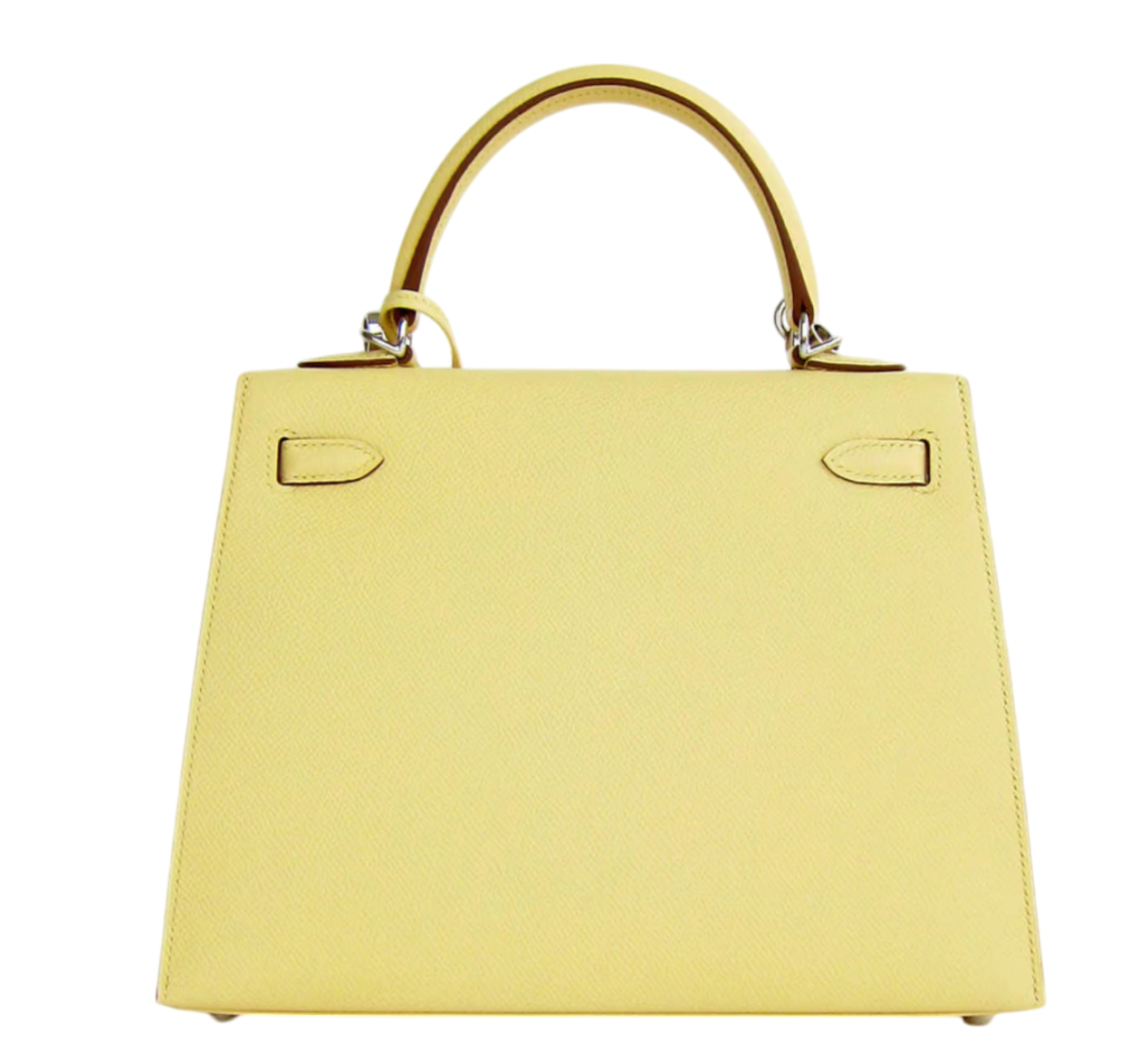 Hermès Jaune Kelly 25 cm in Epsom Leather  with Palladium Hardware