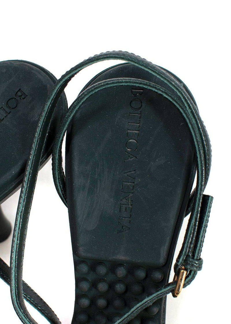 Inkwell Dot Embellished Leather Sandals