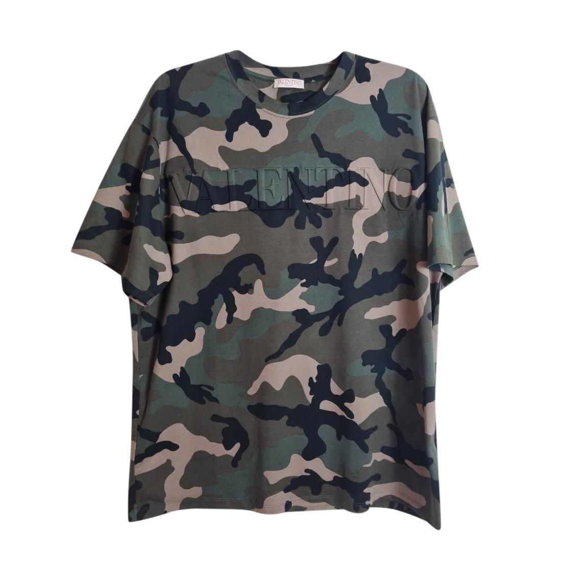 Valentino Camo Print T-Shirt