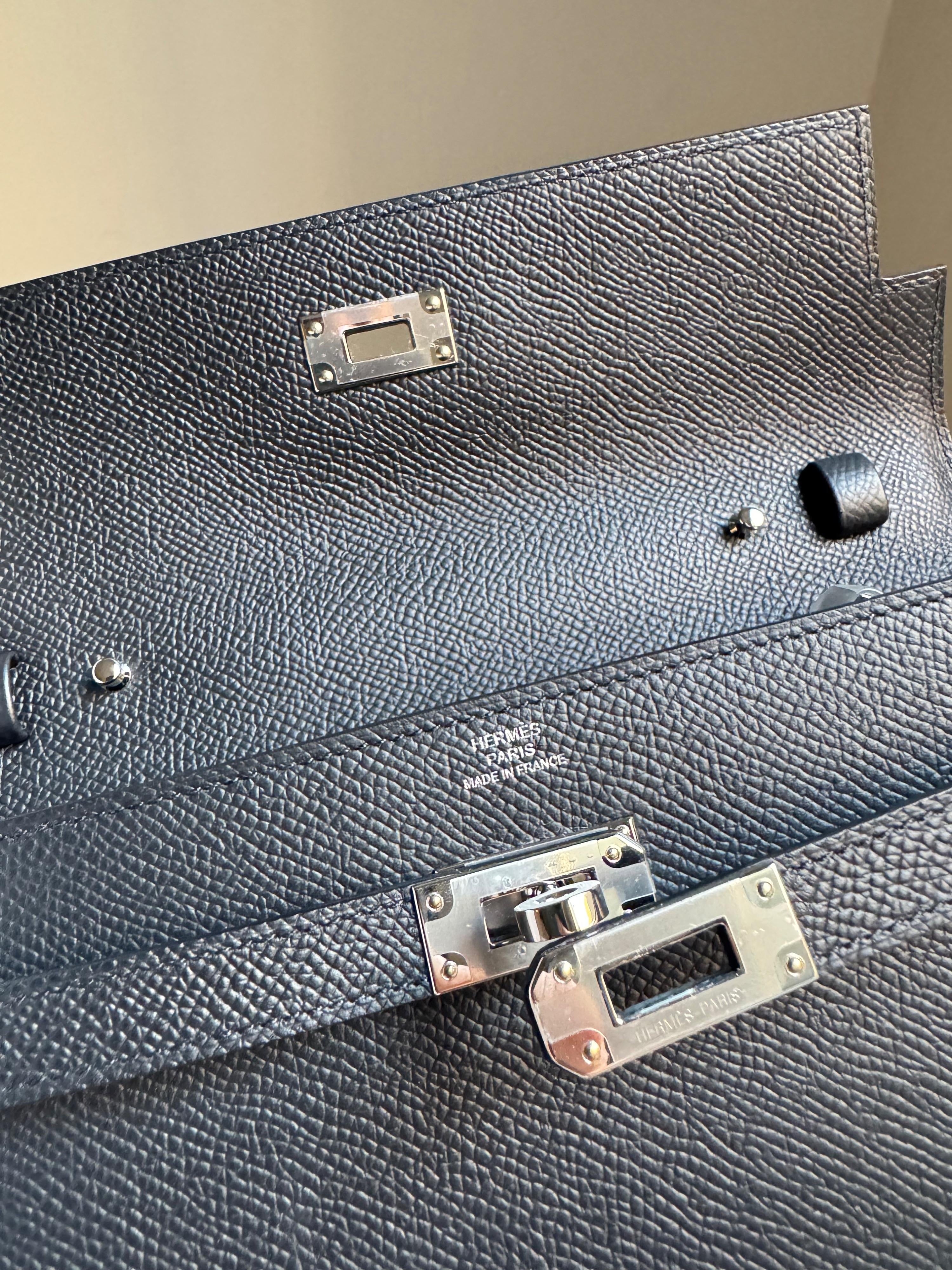 Hermes Black Epsom Kelly To Go