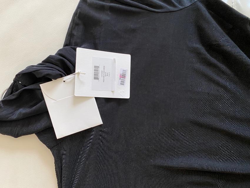Diane Von Furstenberg Black Crepe Chiffon Dress