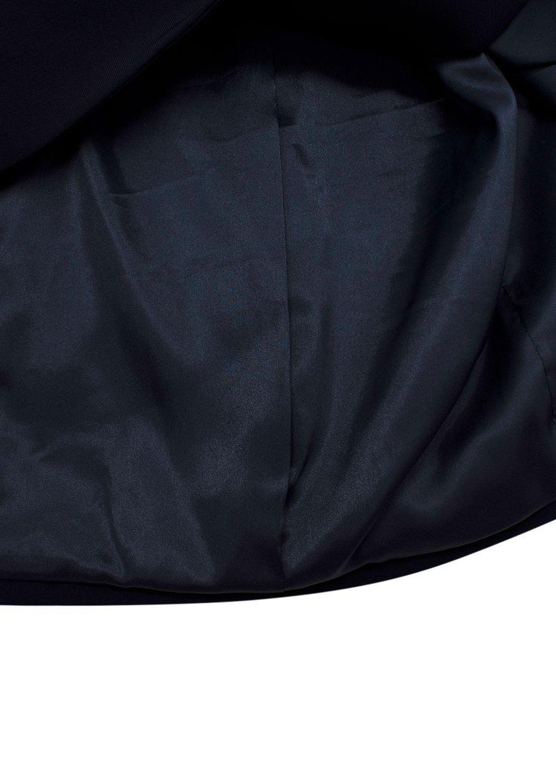 Marina Rinaldi Navy Cady Double Breasted Blazer