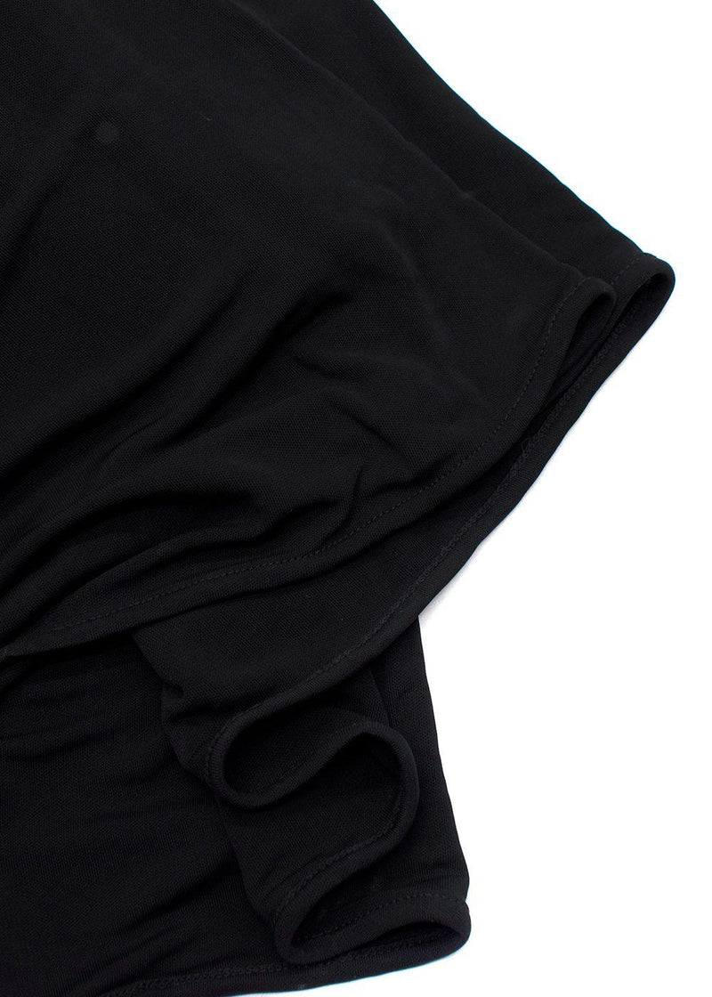 Christopher Esber Black Jersey 'Levitate' Longsleeve Halter Dress