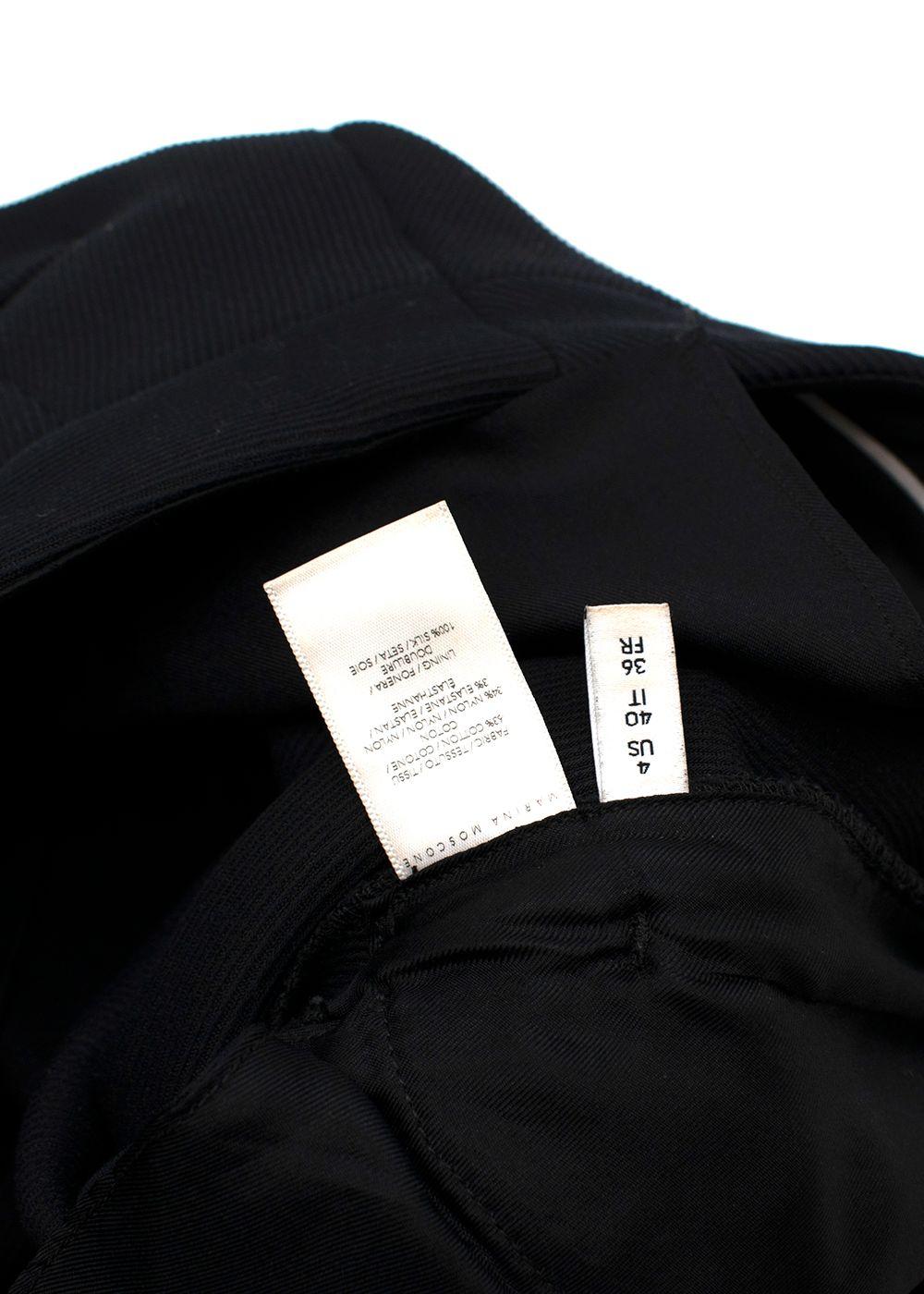 Black Textured Pants