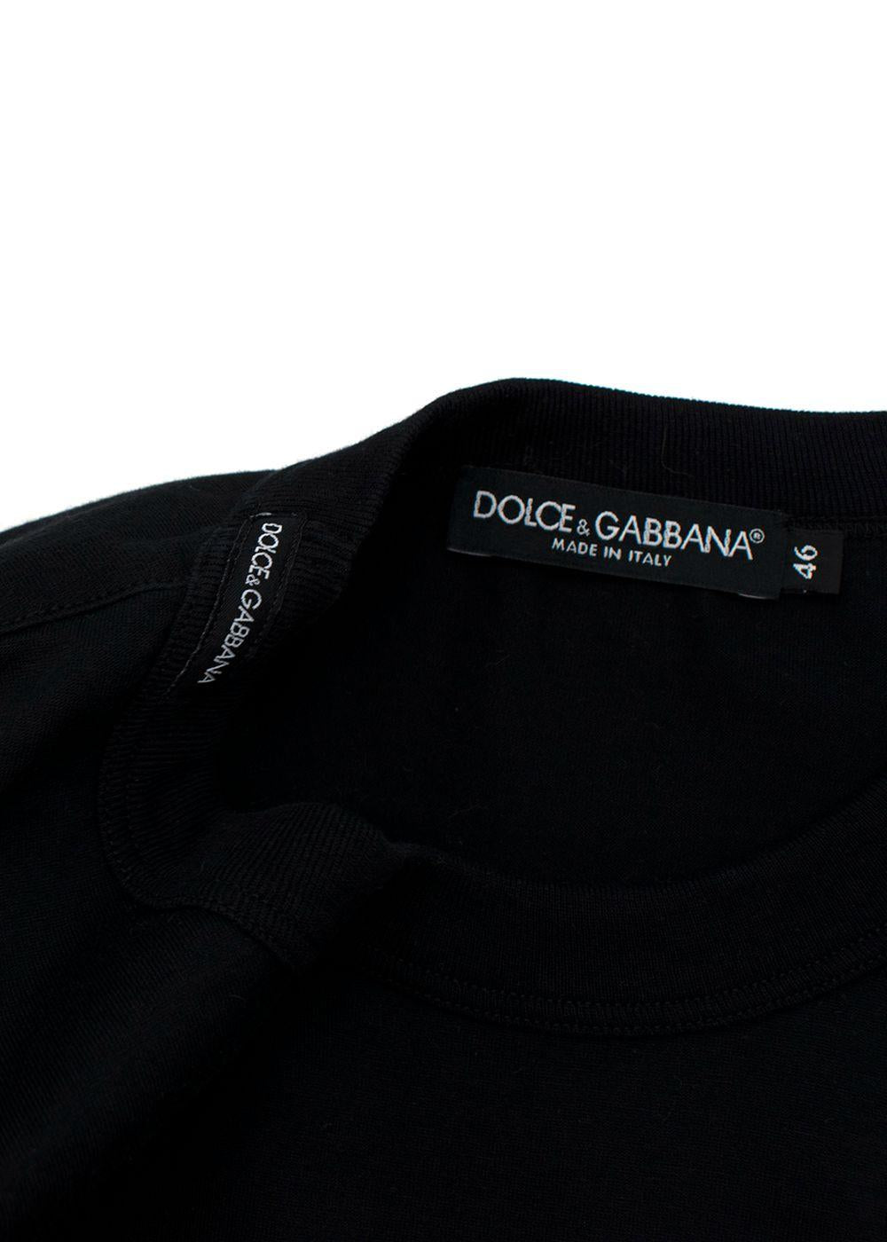 Black Cotton Jersey Vest