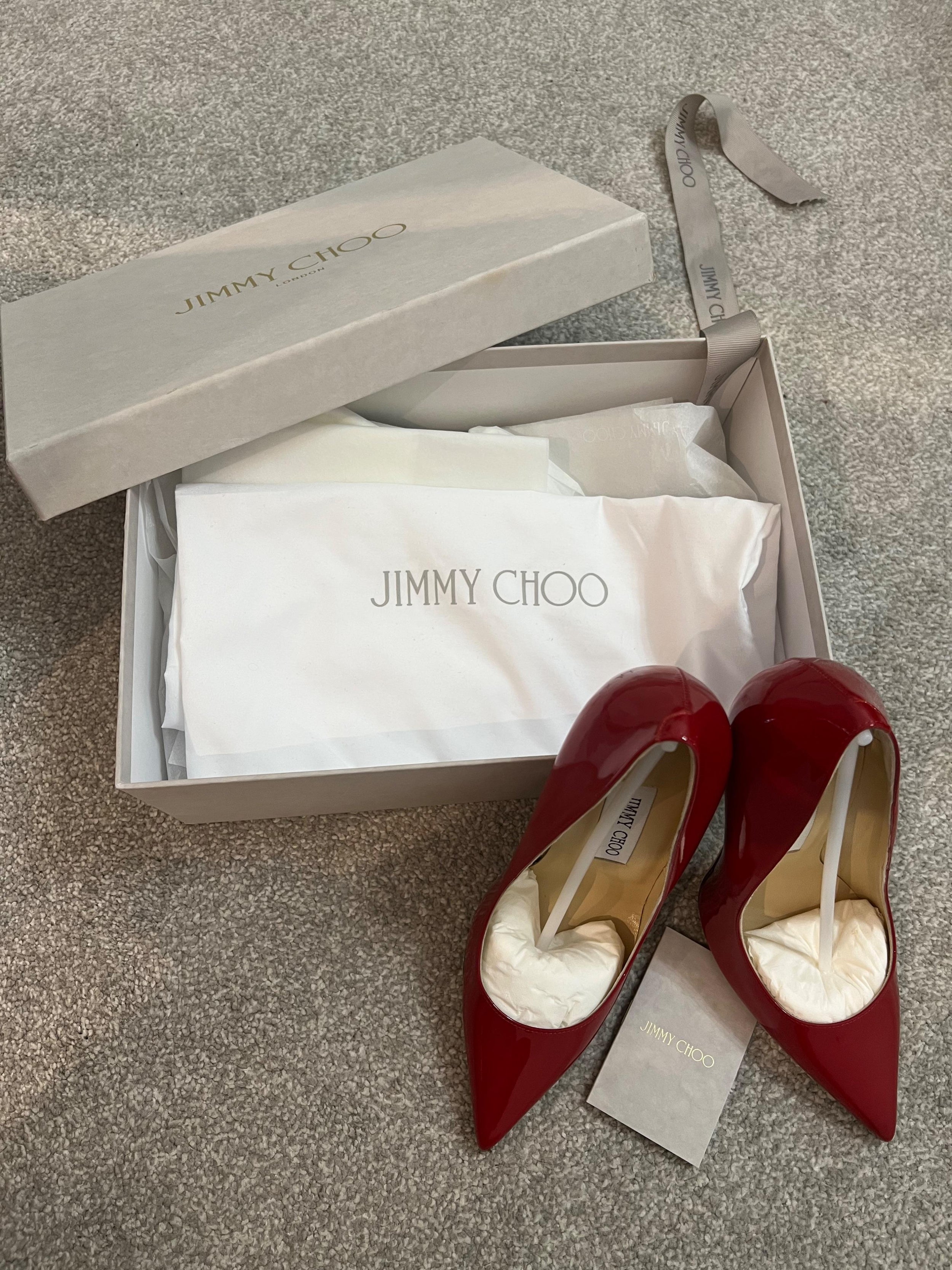 Red Patent Anouk 120mm Pumps