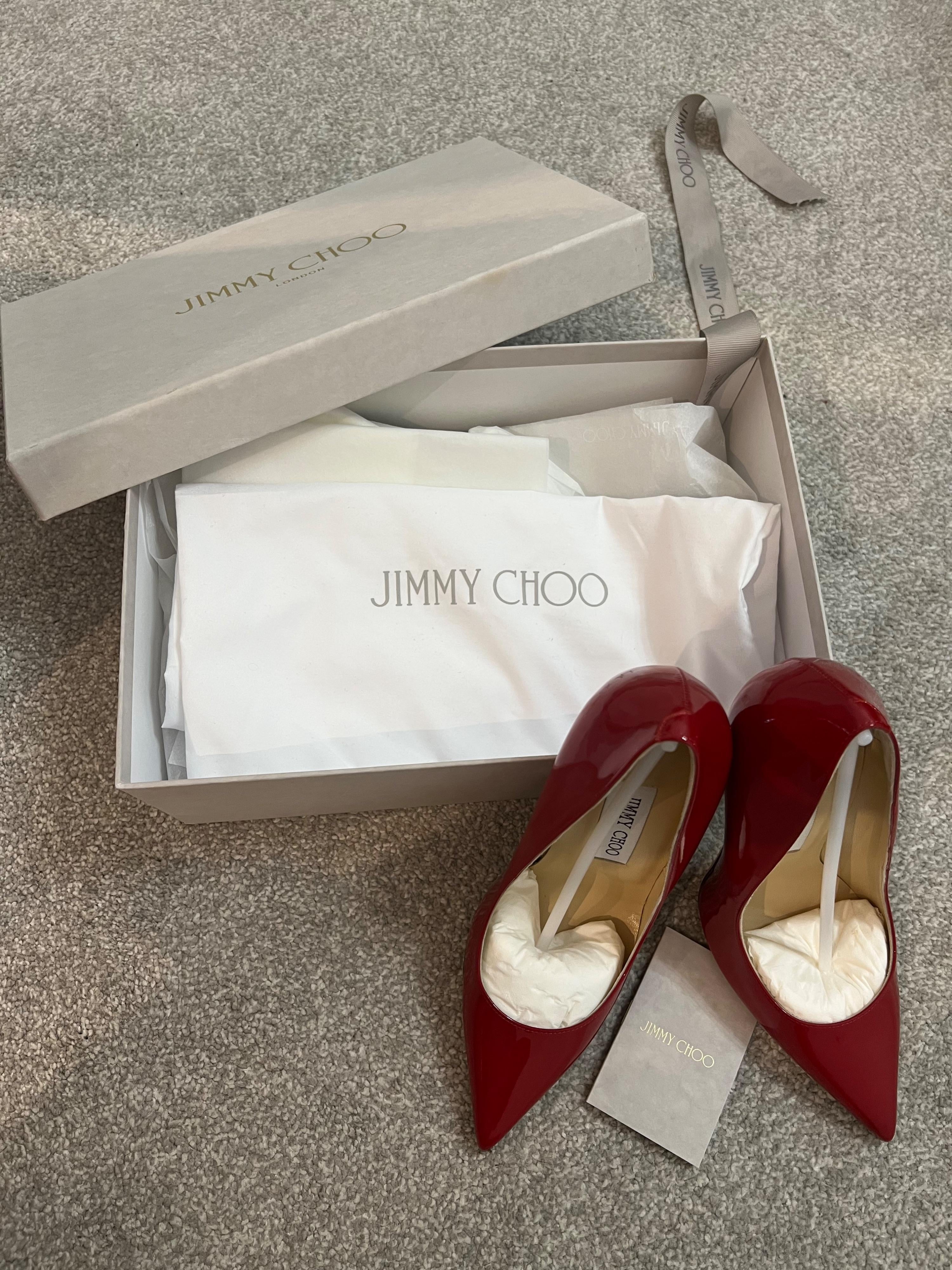 Red Patent Anouk 120mm Pumps