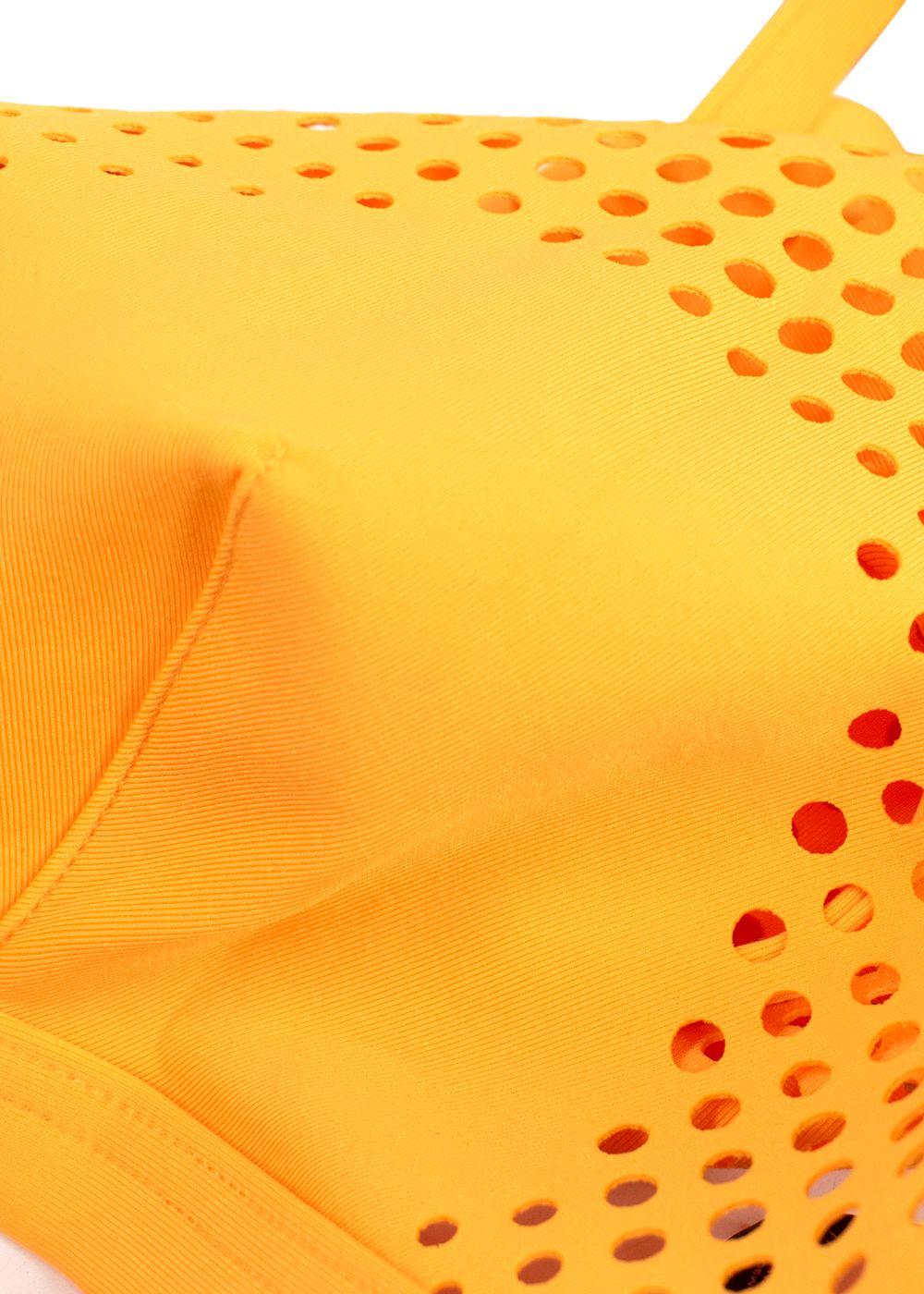 Vilebrequin Yellow Perforated Triangle Bikini Set