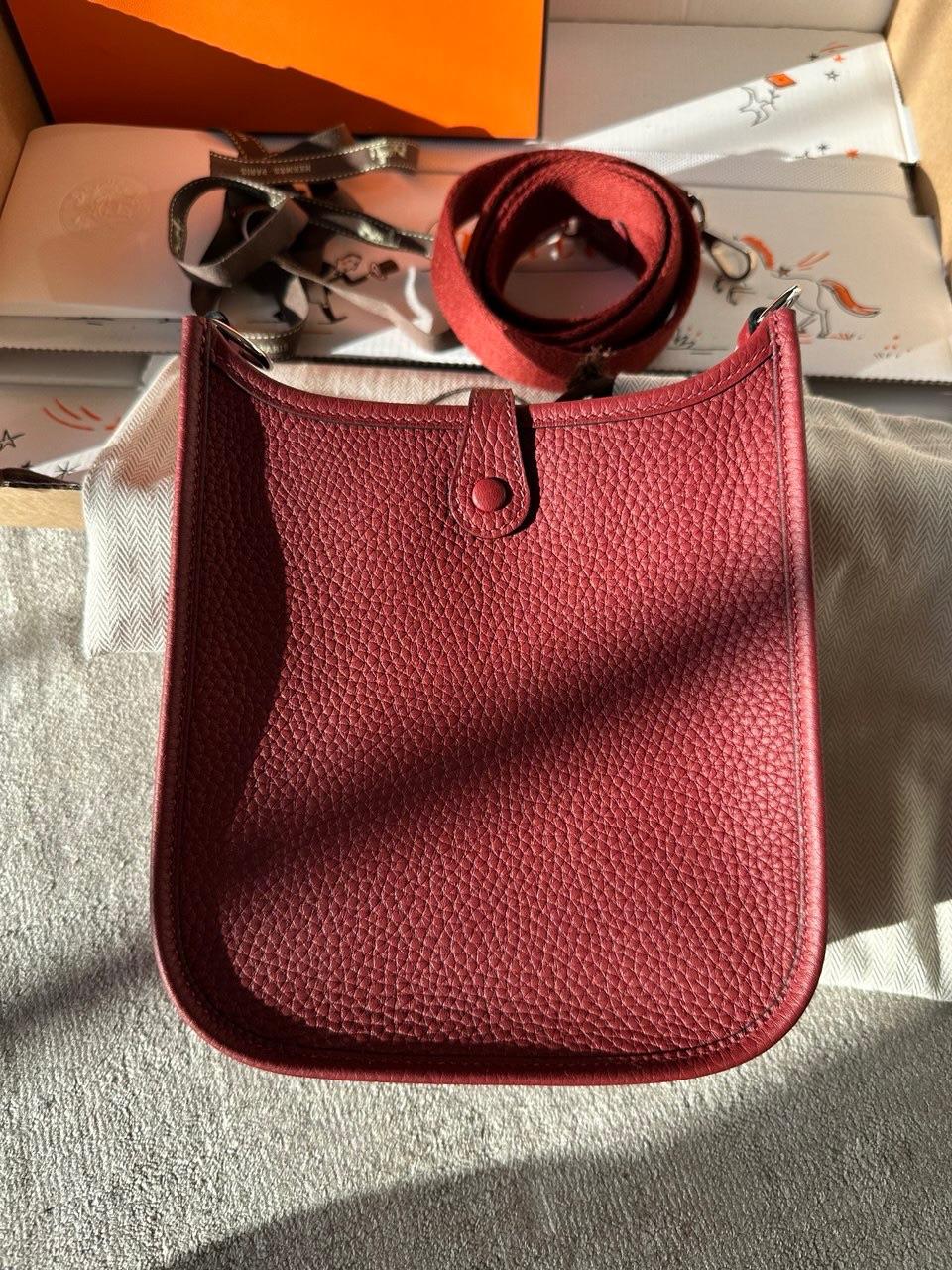 Hermès Rouge H Évelyne 16 (TPM) Palladium Hardware