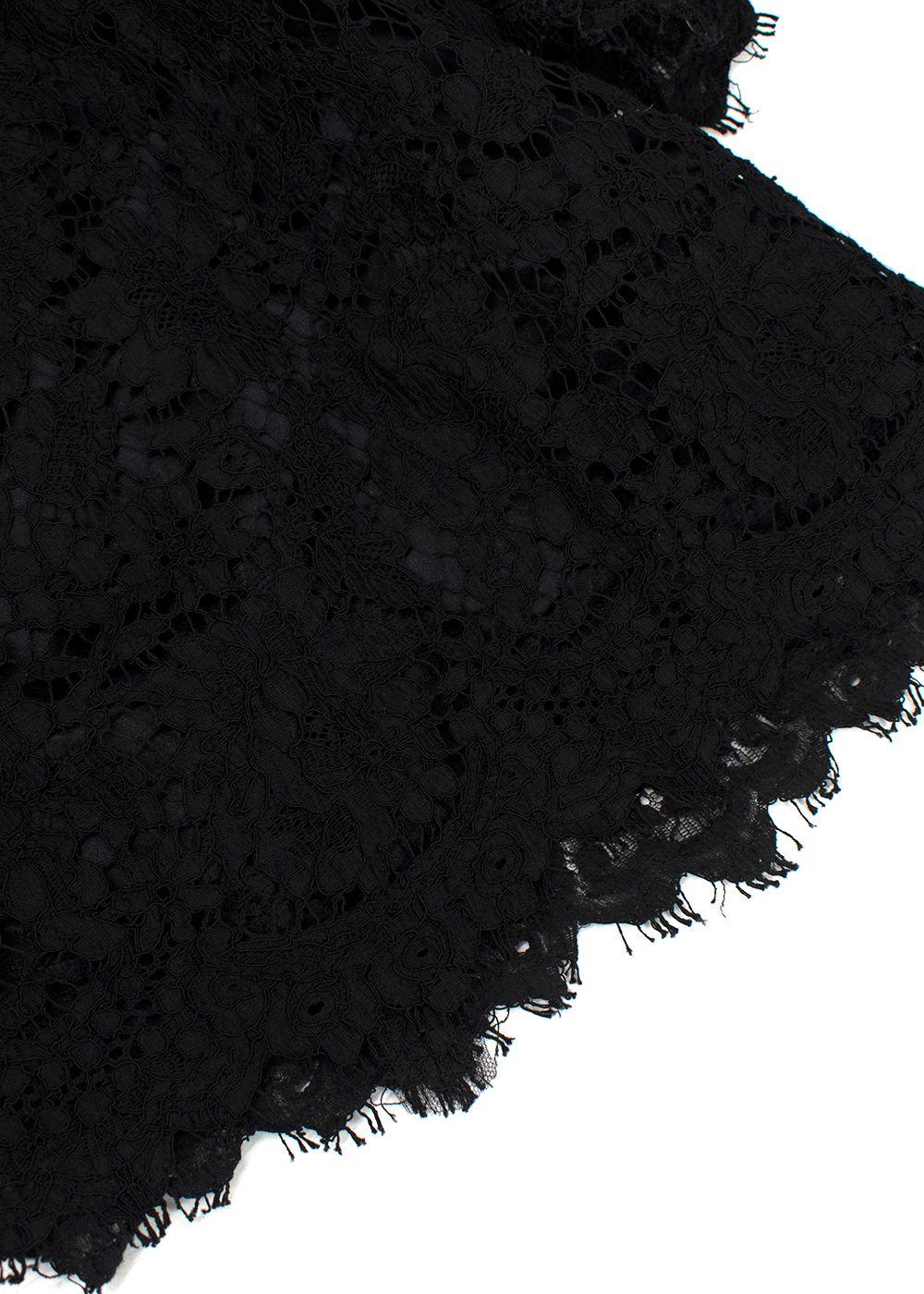 Dolce & Gabbana Black Lace Mini Dress