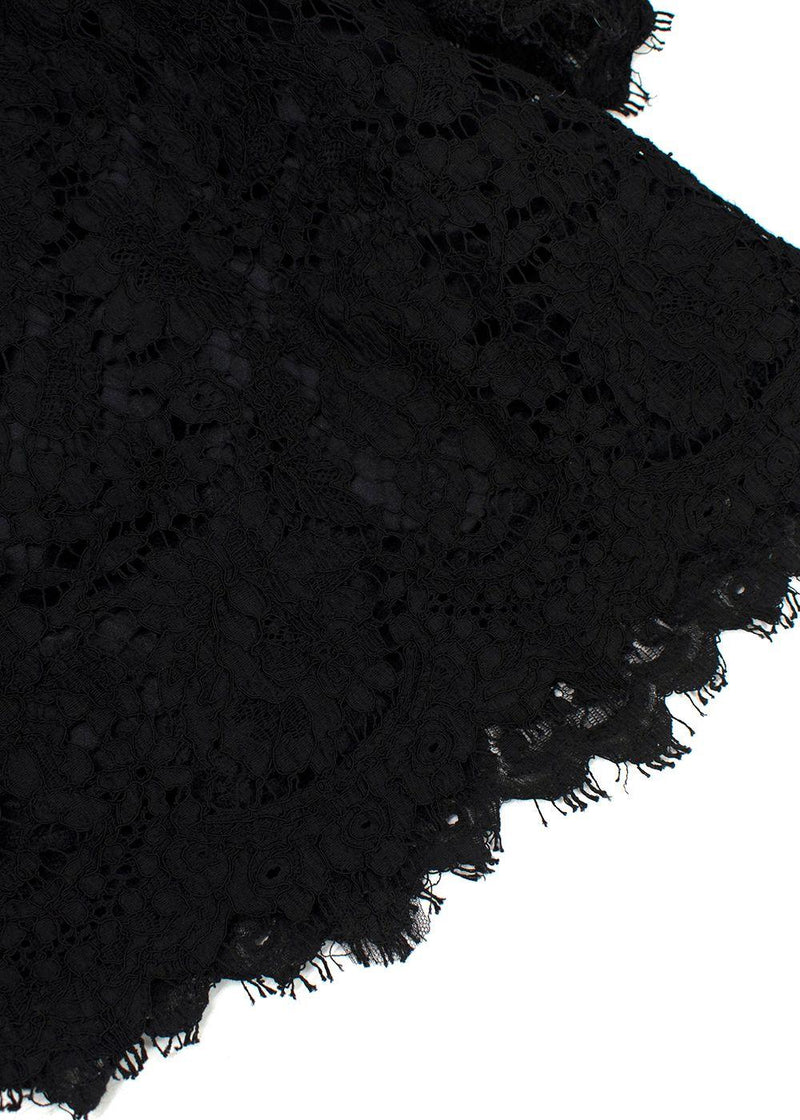 Dolce & Gabbana Black Lace Mini Dress