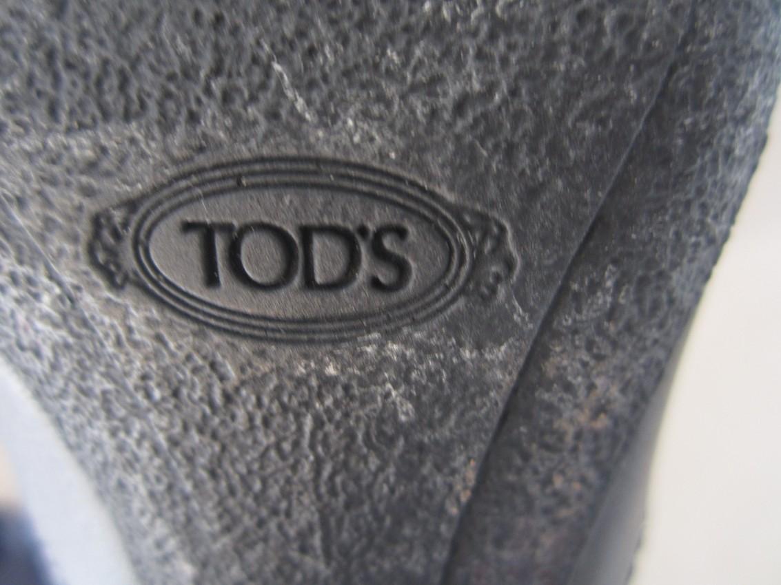 Tod's Black Tall Brogue Boots