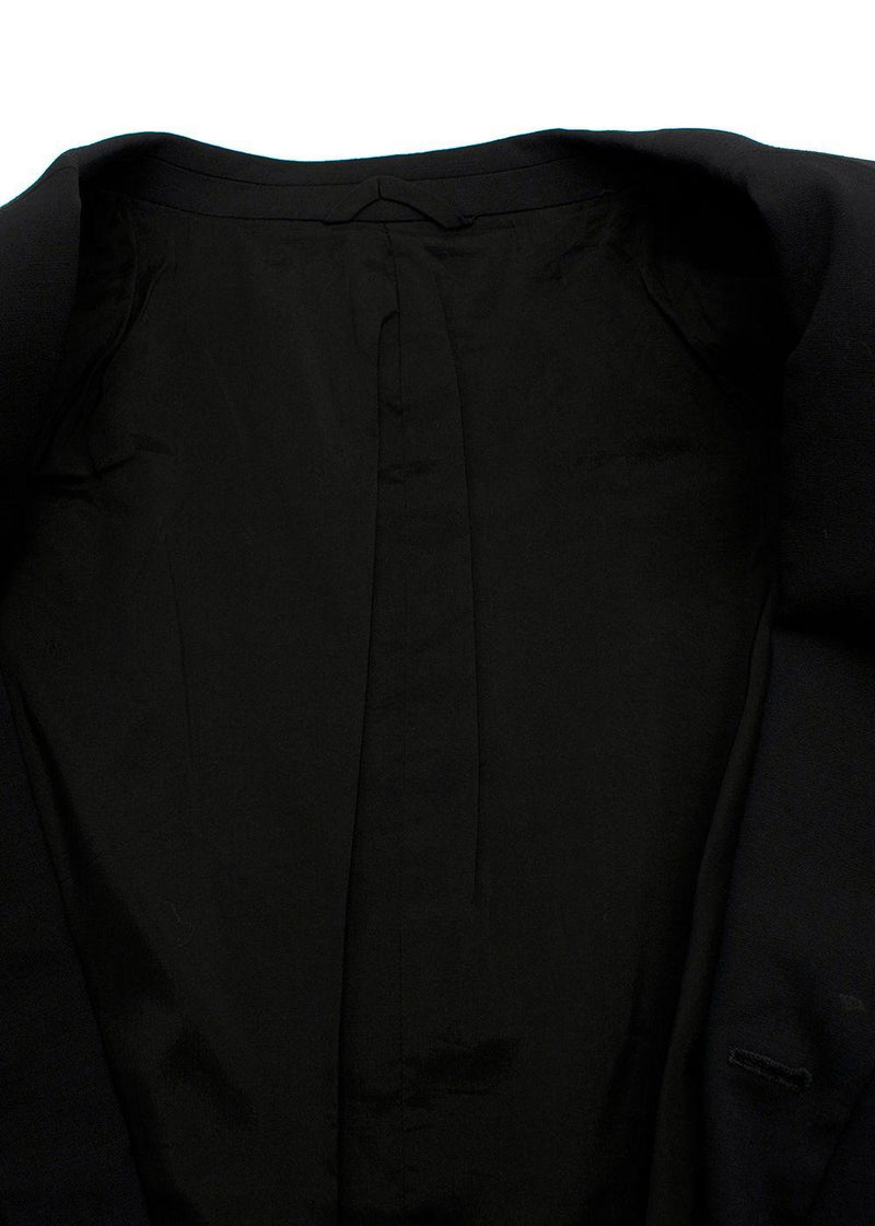 Jil Sander Black Single Breasted Wool Blend Blazer