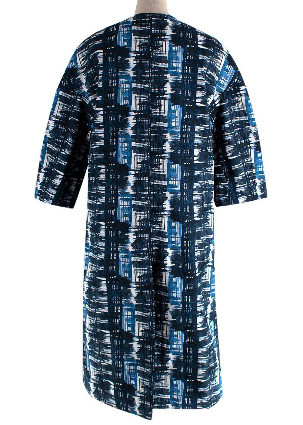 Oscar de la Renta Printed Midi Length Dress