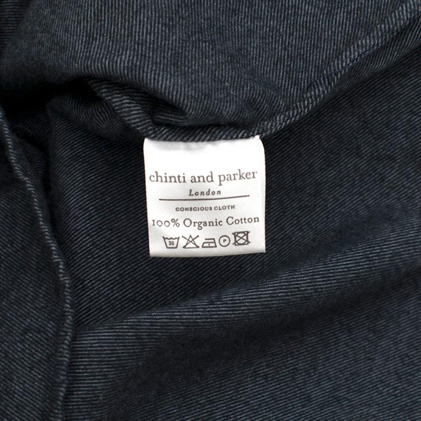 Chinti and Parker Blue Denim Flannel Organic Cotton Shirt