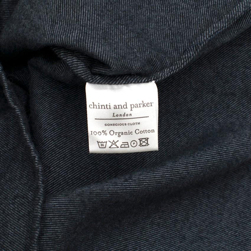 Chinti and Parker Blue Denim Flannel Organic Cotton Shirt