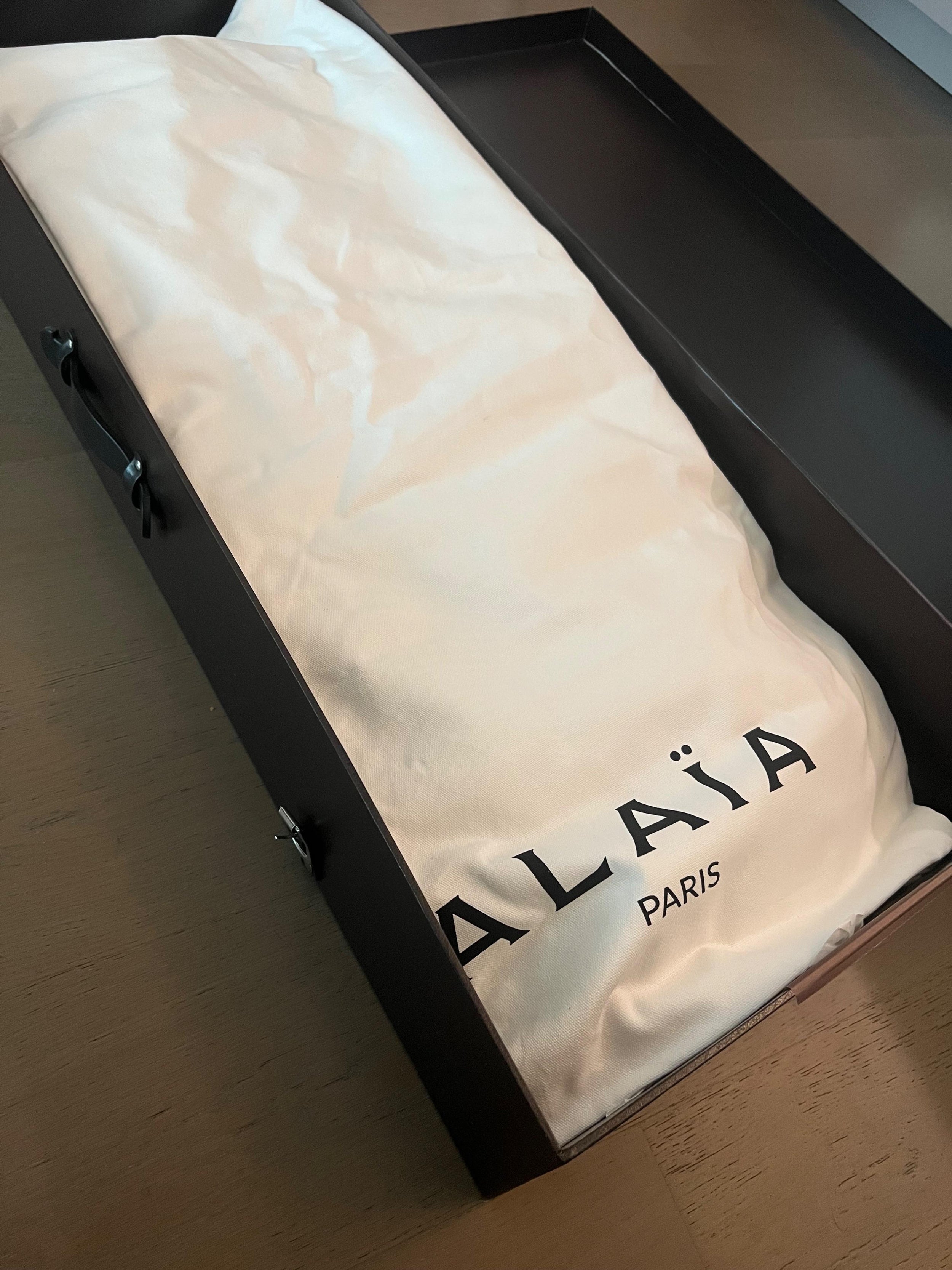 Alaia Clear wedge Over the Knee Boots