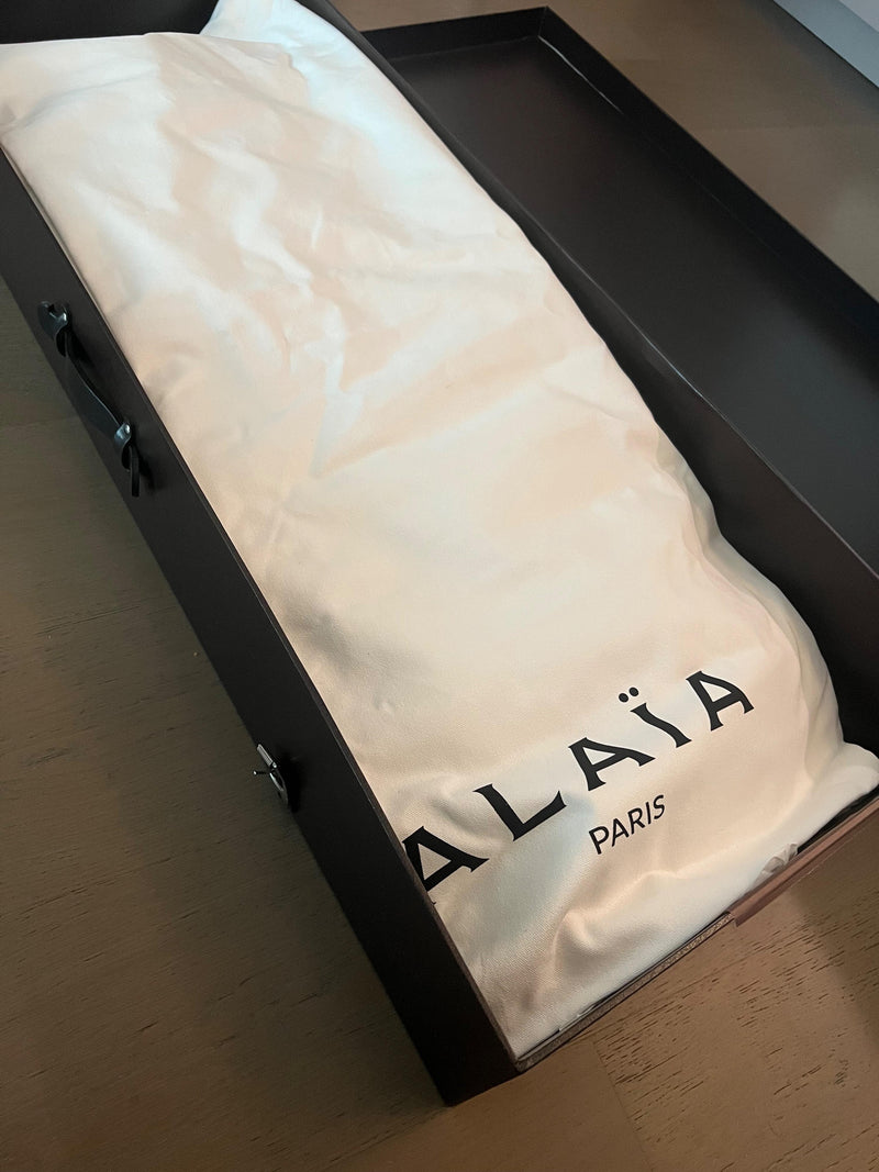 Alaia Clear wedge Over the Knee Boots